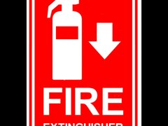 Signs fire extinguisher