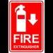 Signs fire extinguisher